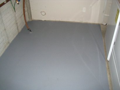 Den ene ende af vaskerummet